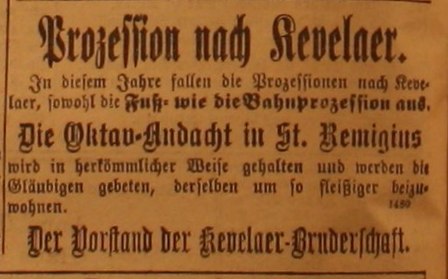 Anzeige in der Deutschen Reichszeitung vom 14. August 1914