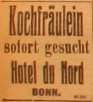Anzeige in der DRZ vom 14. August 1914