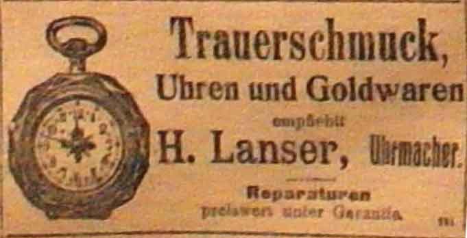 Anzeige in der Deutschen Reichs-Zeitung vom 3. Dezember 1914