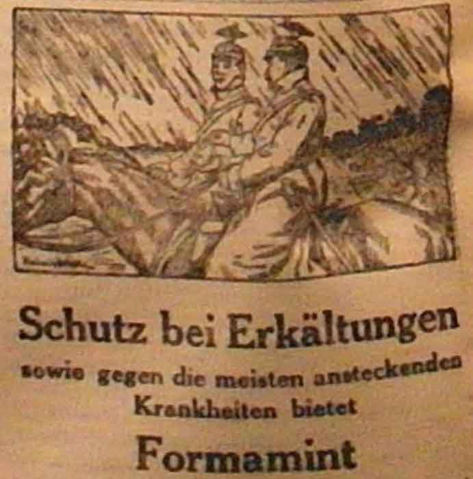 Anzeige in der Deutschen Reichs-Zeitung vom 21. November 1914