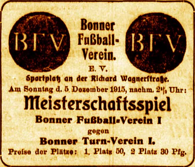 Anzeige im General-Anzeiger vom 5. Dezember 1915