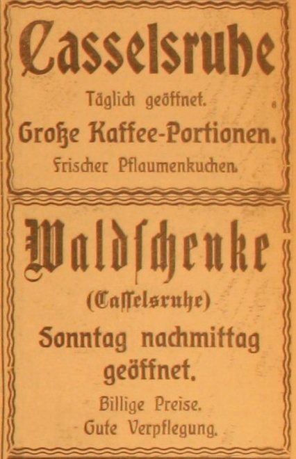Anzeige im General-Anzeiger vom 20. August 1914