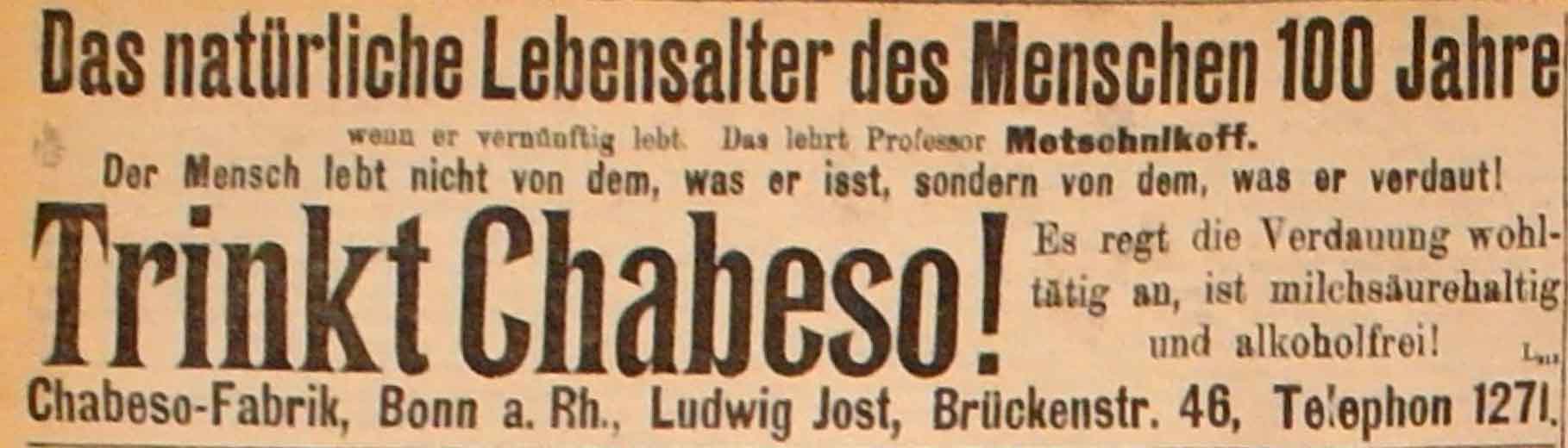 Anzeige in der Deutschen Reichs-Zeitung vom 1. November 1914
