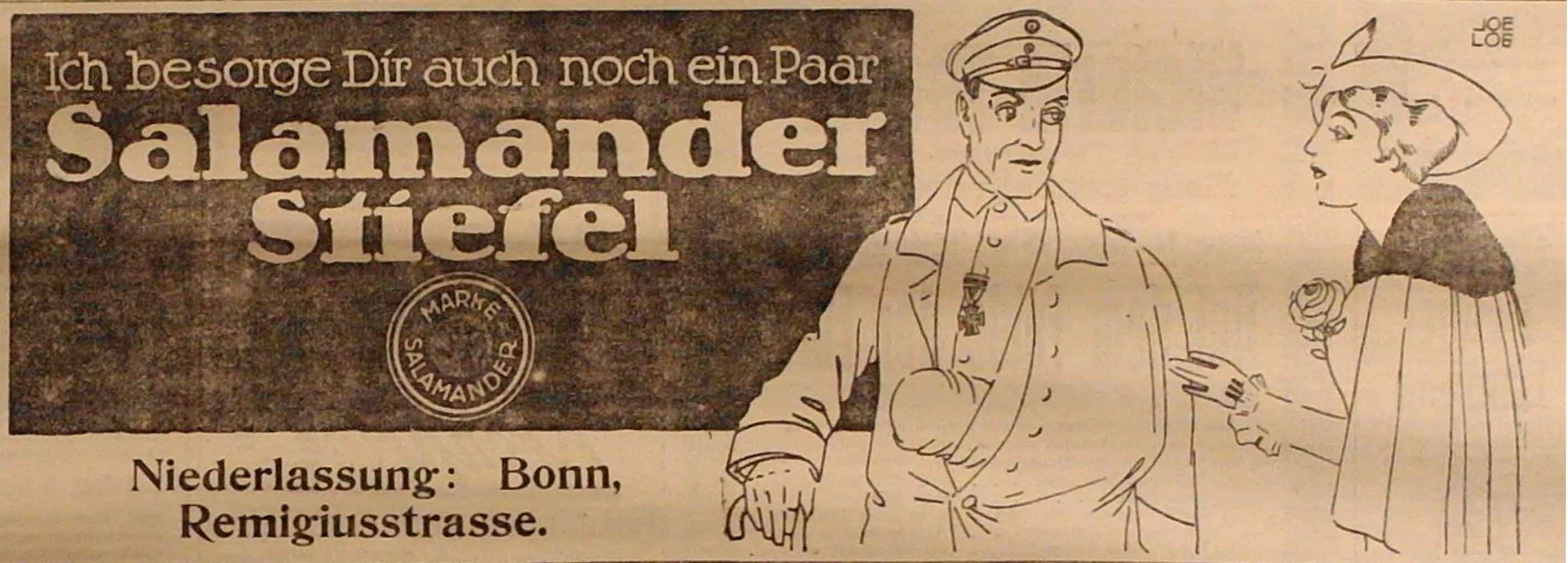 Anzeige in der Deutschen Reichs-Zeitung vom 29. November 1914