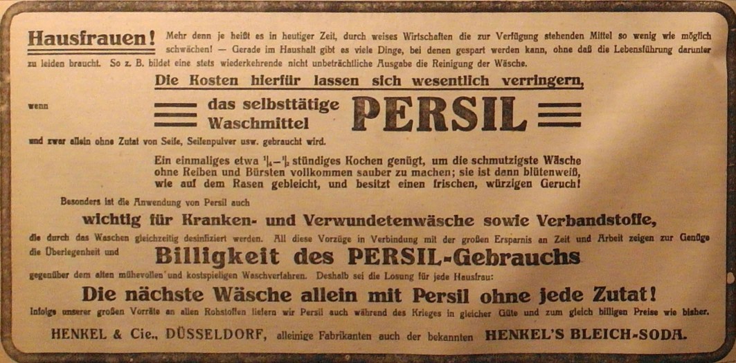 Anzeige im General-Anzeiger vom 14. Oktober 1914