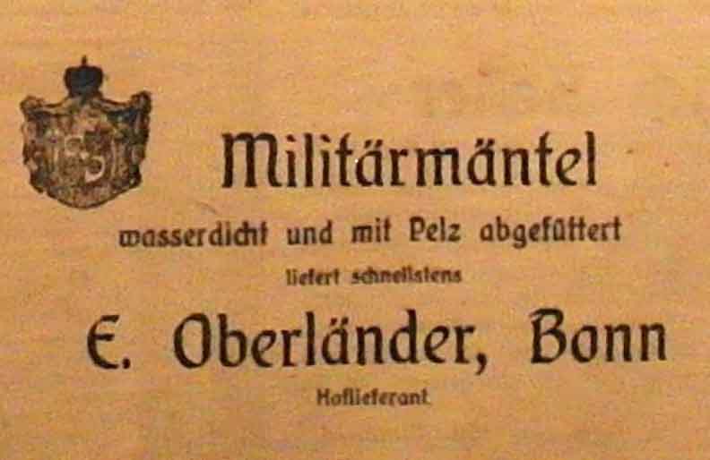 Anzeige im General-Anzeiger vom 21. Oktober 1914