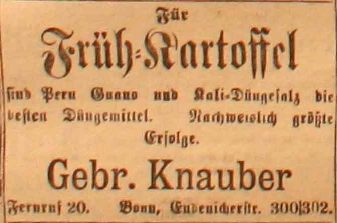 Anzeige in der Deutschen Reichs-Zeitung vom 11. April 1915