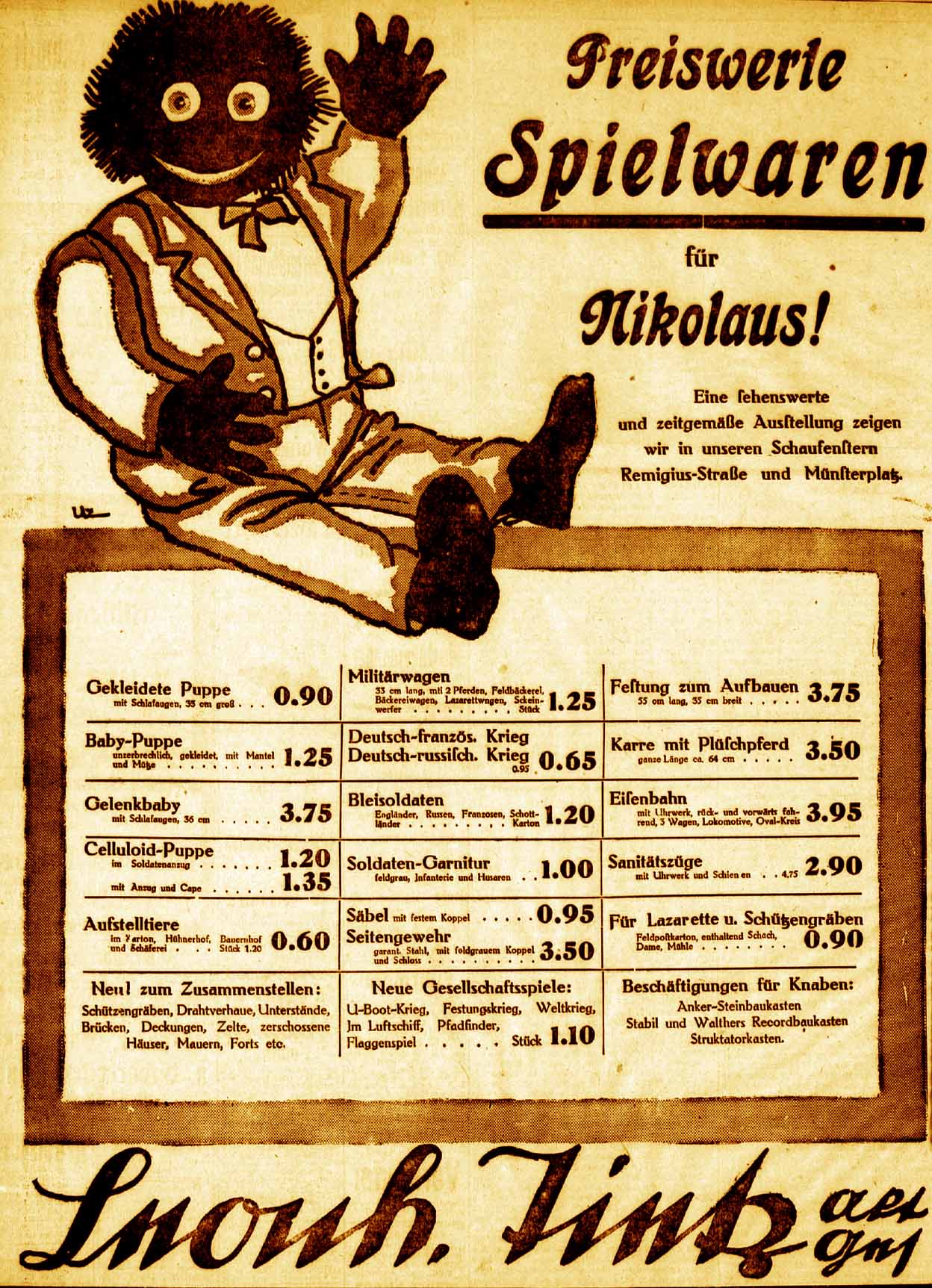 Anzeige im General-Anzeiger vom 2. Dezember 1915
