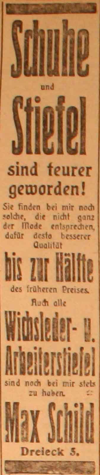 Anzeige im General-Anzeiger vom 13. Februar 1915