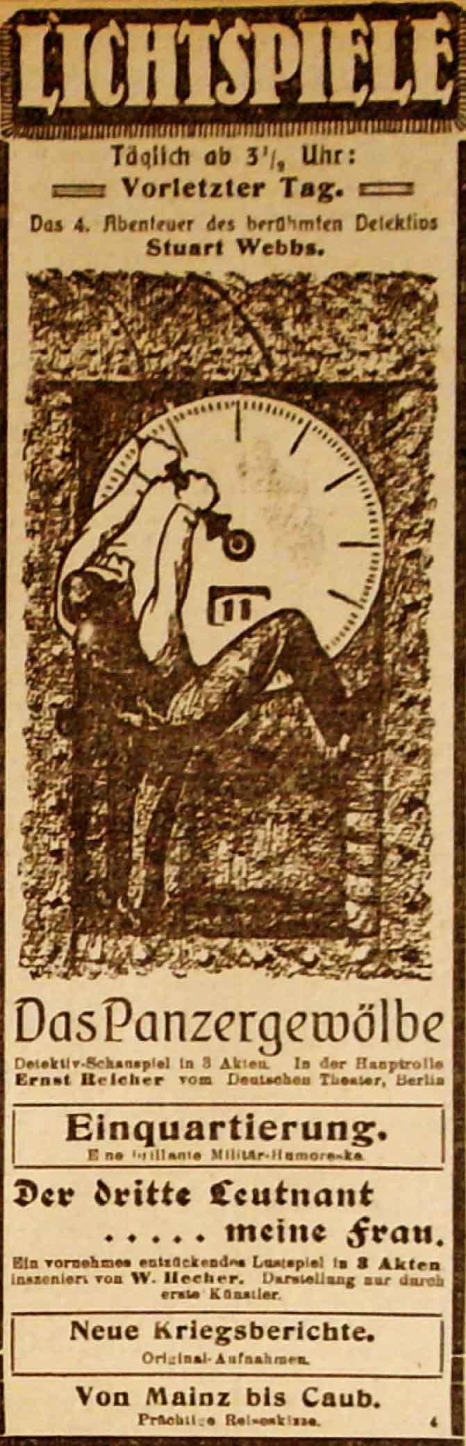 Anzeige im General-Anzeiger vom 21. Januar 1915