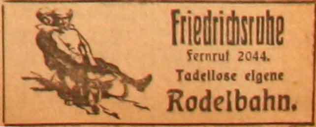 Anzeige im General-Anzeiger vom 29. Januar 1915
