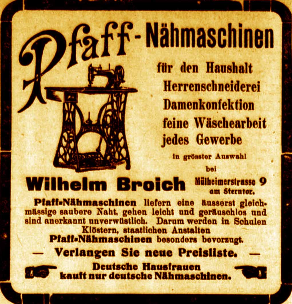 Anzeige im General-Anzeiger vom 27. November 1915