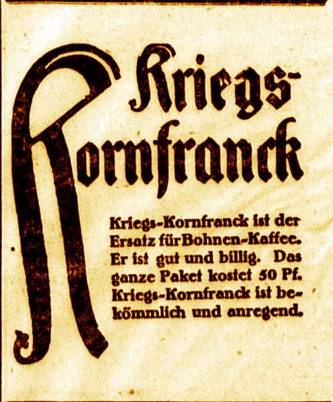 Anzeige im General-Anzeiger vom 24. September 1915