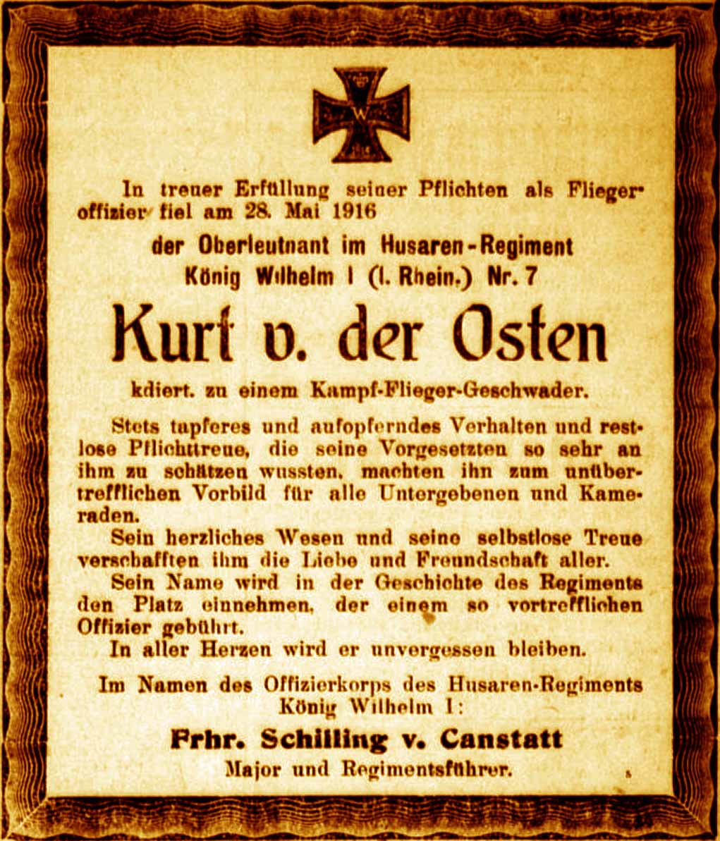 Anzeige im General-Anzeiger vom 2. Juni 1916