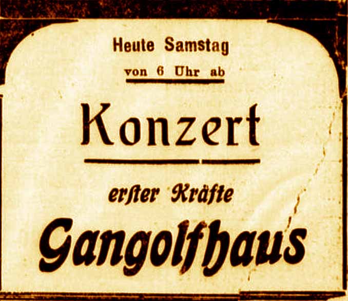 Anzeige im General-Anzeiger vom 13. Mai 1916