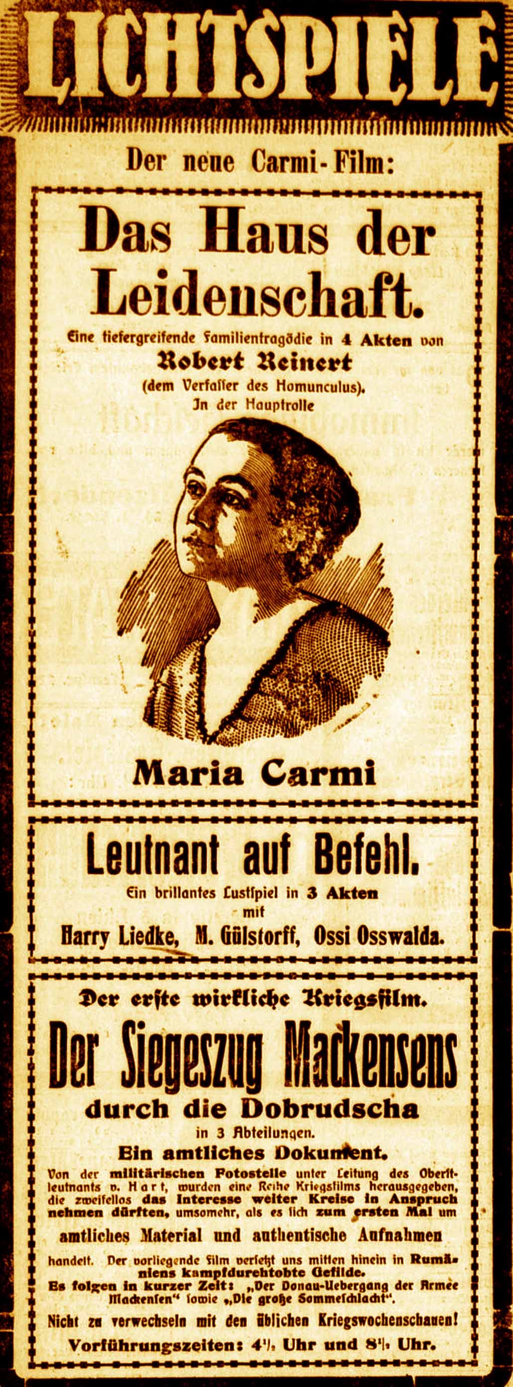 Anzeigen im General-Anzeiger vom 9. Januar 1917