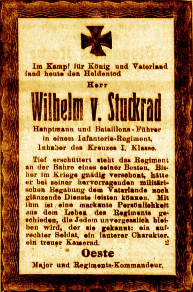 Anzeige im General-Anzeiger vom 12. Juni 1917