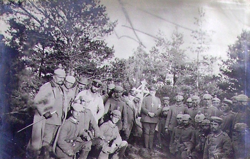 [6a] Feldgottesdienst bei St. Marie a py [Sainte-Marie-à-Py] 1914